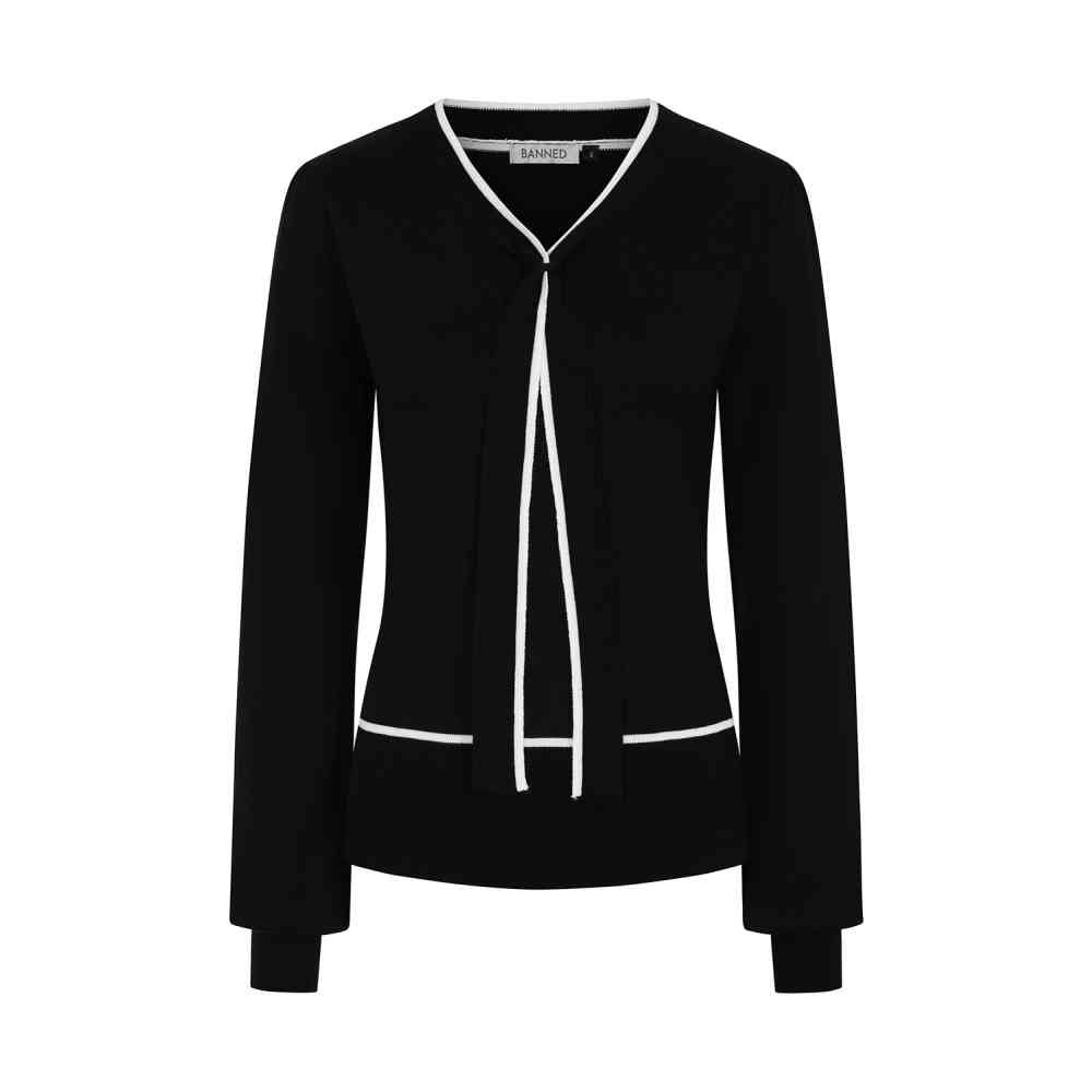 Banned - Sally Tie Jumper - Black